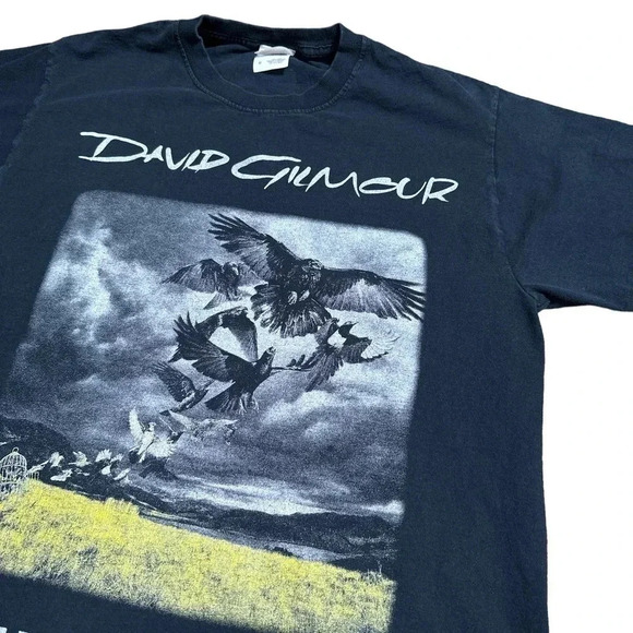 David Gilmour 2015  Rattle That Lock Tour Dates T Shirt Mens Small / Medium - Picture 2 of 6